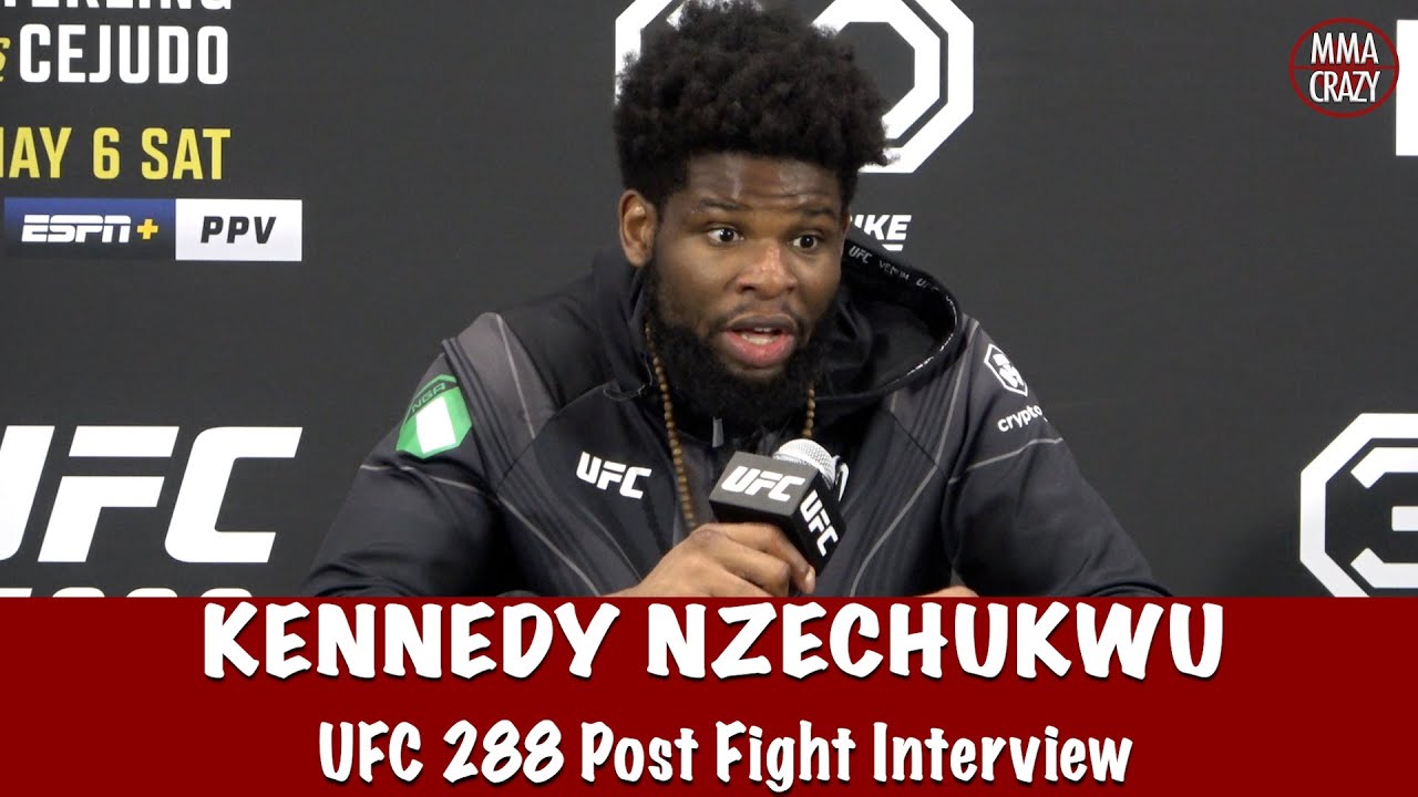 Kennedy Nzechukwu feels bad after leaving Devin Clark ‘Slumped’ after Submission win at UFC 288 background