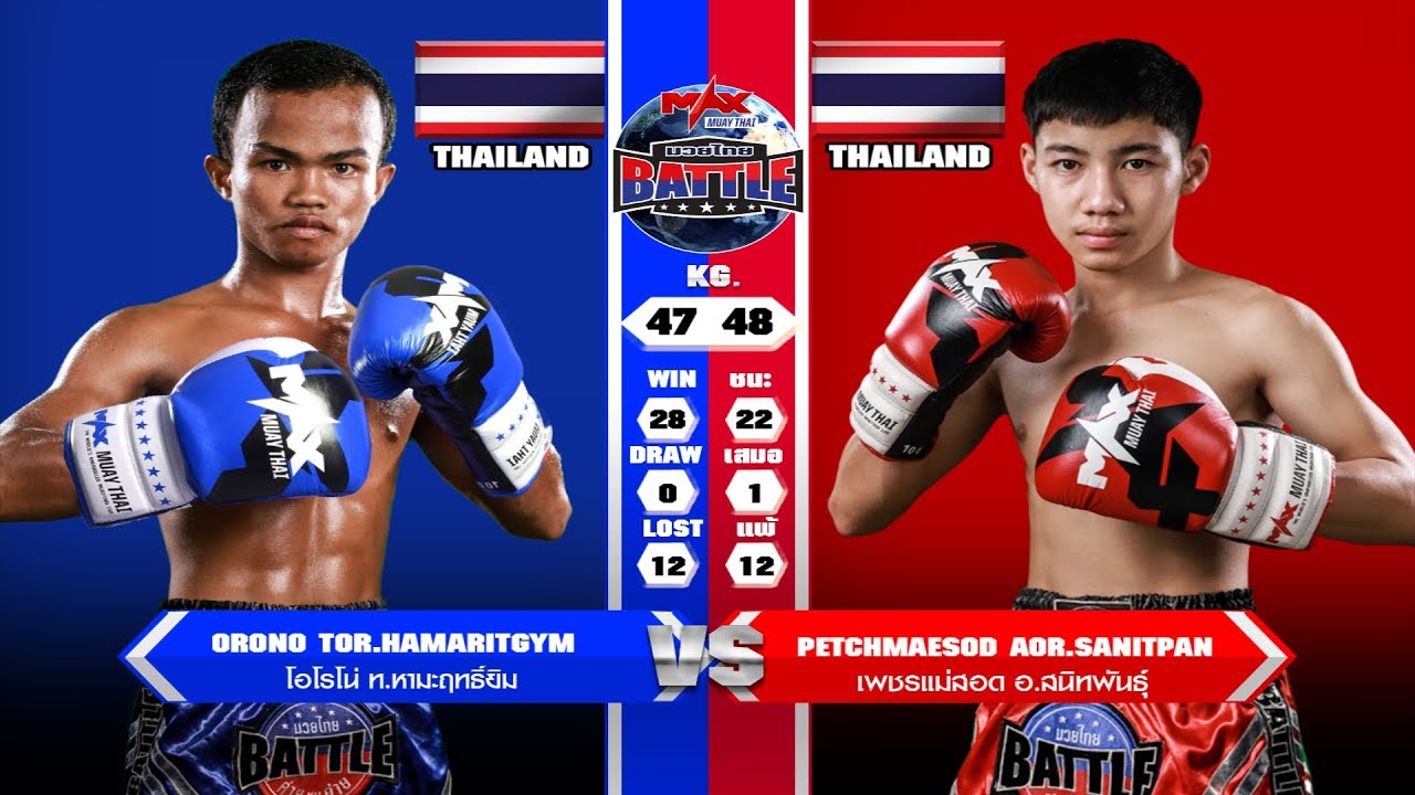 คู่ที่ 7 โอโรโน่ ท.หามะฤทธิ์ยิม VS เพชรแม่สอด อ.สนิทพันธุ์ | MUAY THAI BATTLE (10-01-2020) background