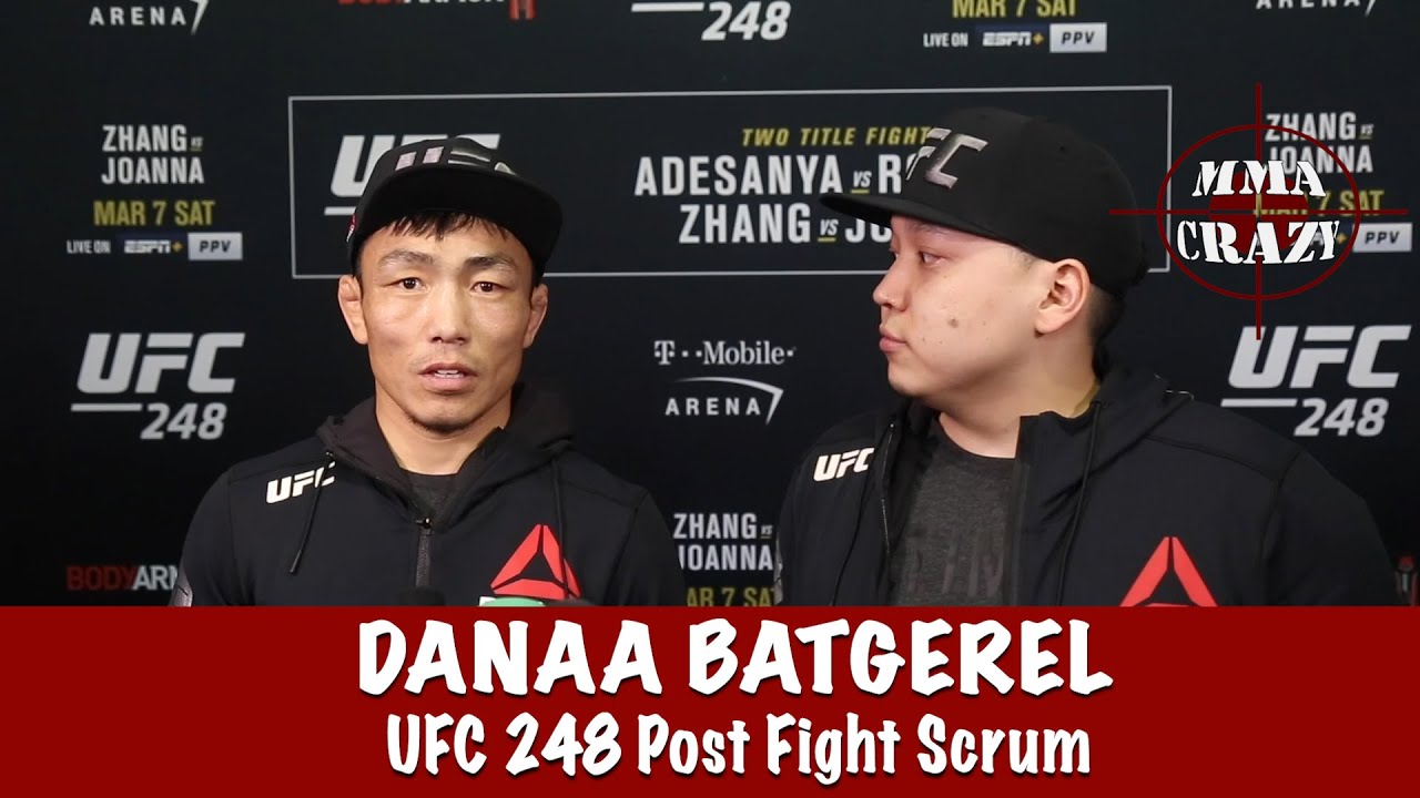 Danaa Batgerel talks KO win over Guido Cannetti at UFC 248 background