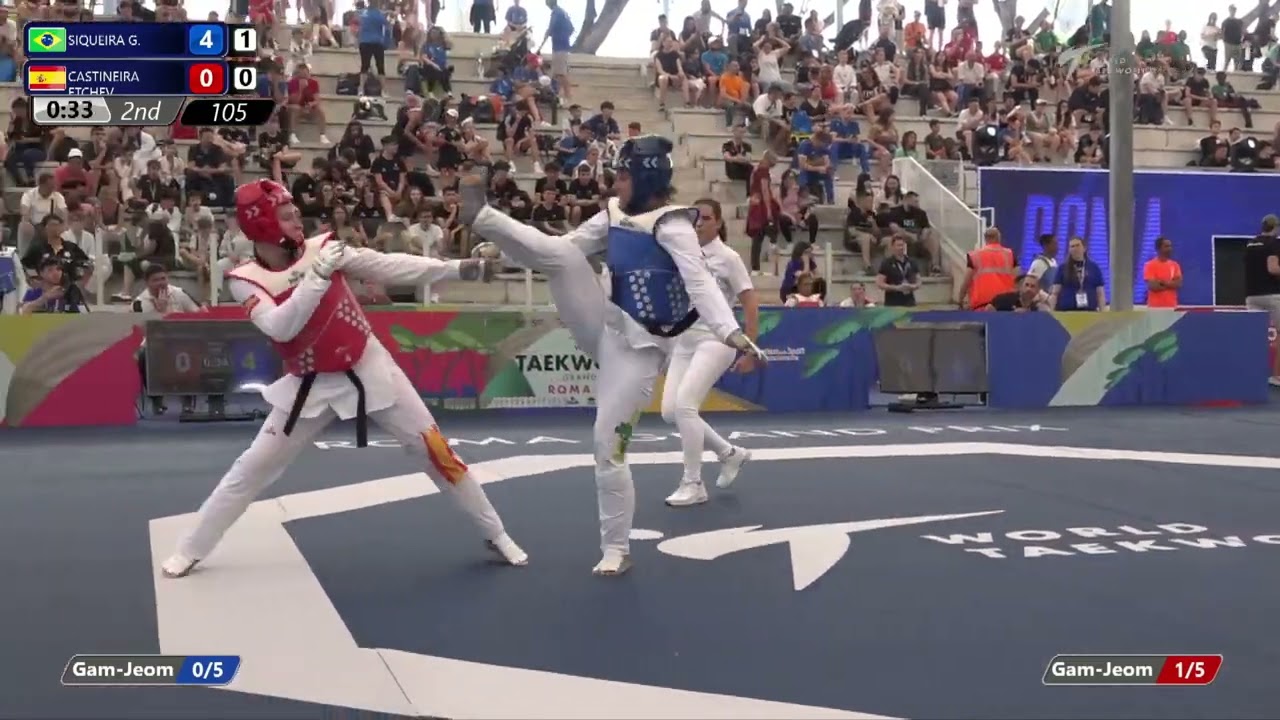 105 Round of 32 WOMEN W +67KG BRA SIQUEIRA G ESP CASTINEIRA ETCHEV background