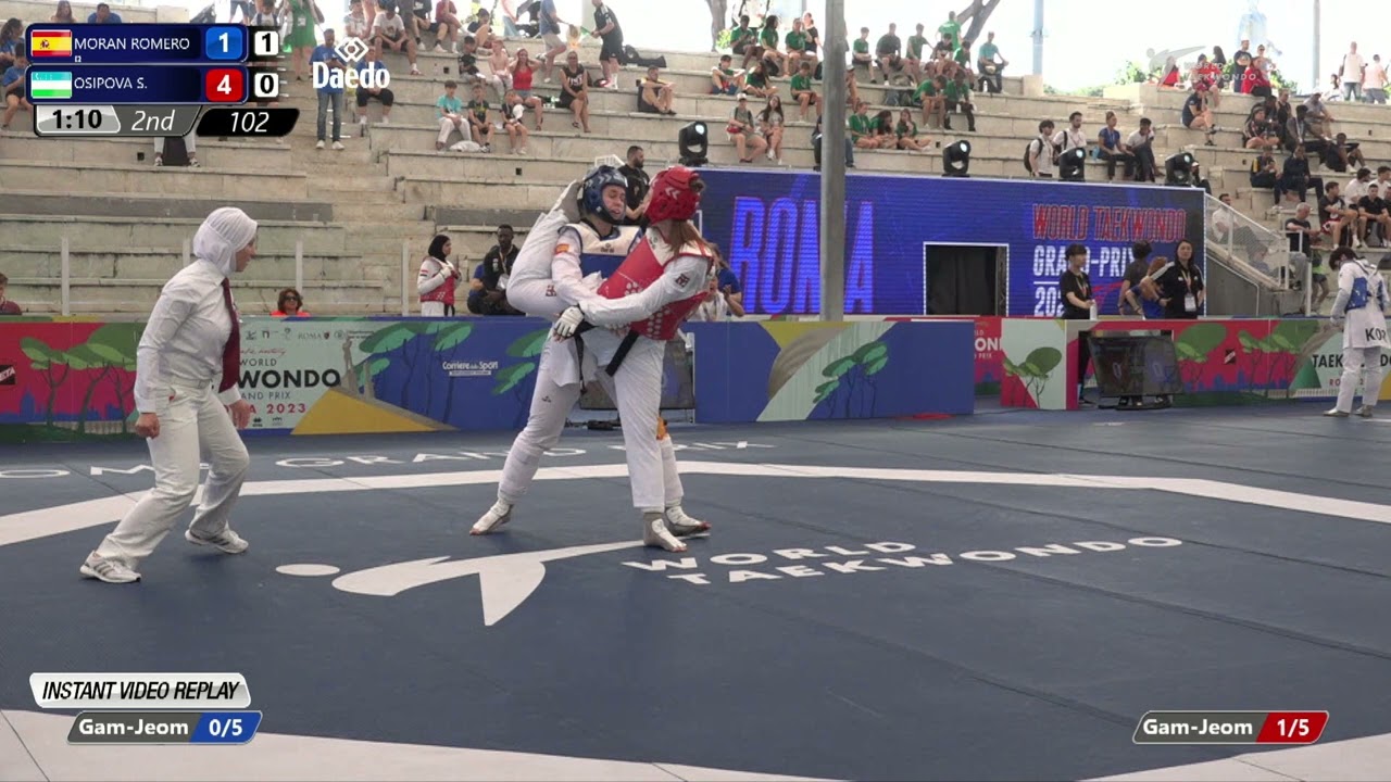 102 Round of 32 WOMEN W +67KG ESP MORAN ROMERO B UZB OSIPOVA S
