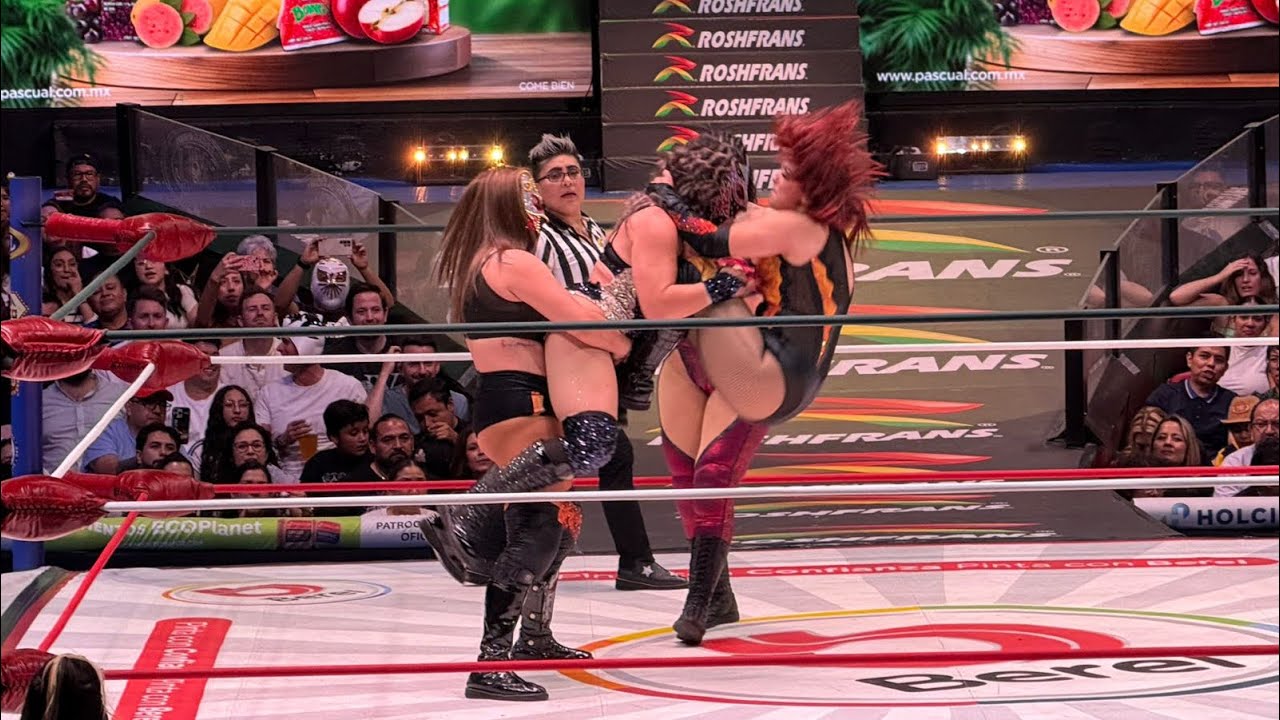 REPORTE CMLL: LA CATALINA -LLUVIA Y LA JAROCHITA🆚 PERSEPHONE -ZEUXIS Y DARK SILUETA