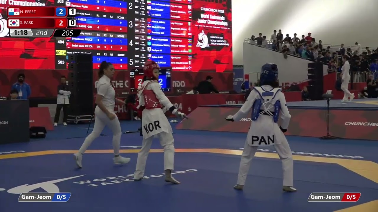 205 Round of 64 Women 42kg PAN N PEREZ KOR S PARK