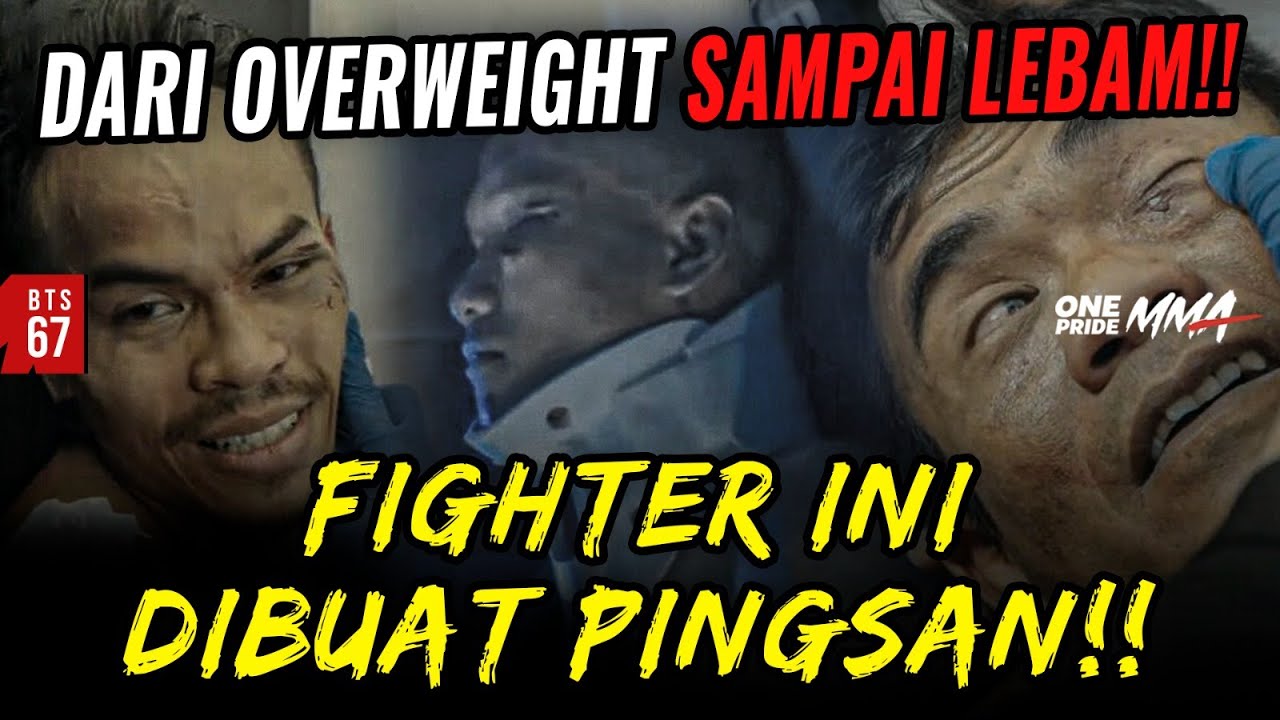 WAJAH SAMPAI LEBAM!! || DIANGKAT PAKAI TANDU KARENA PINGSAN! | BTS ONE PRIDE MMA backdrop
