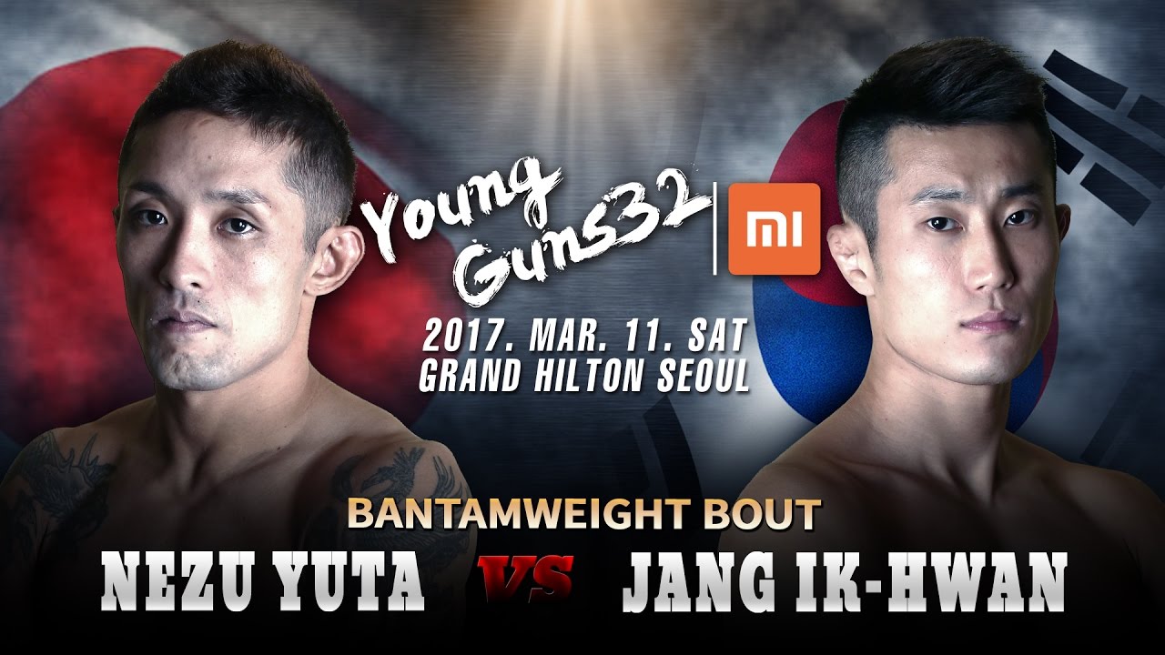 XIAOMI ROAD FC YOUNG GUNS 32 Nezu Yuta(네즈 유타) vs Jang Ik-Hwan(장익환) background
