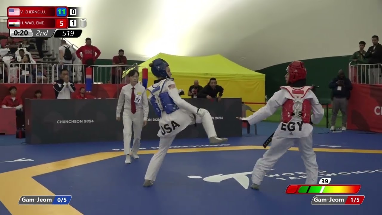 519 Round of 16 Women 49kg USA V CHERNOLU EGY H WAEL EME