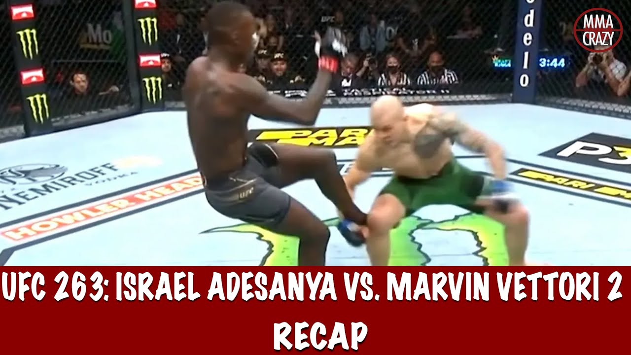 UFC 263: Israel Adesanya vs. Marvin Vettori 2 Recap background
