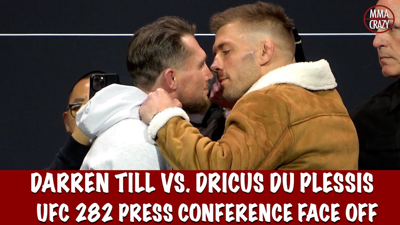 INTENSE: UFC 282: Darren Till vs. Dricus Du Plessis Press Conference Face Off