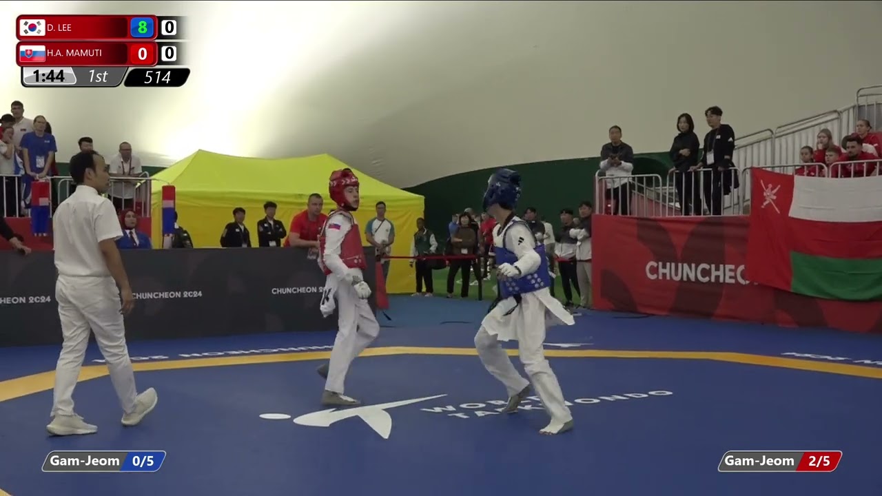 514 Round of 32 Men 48kg KOR D LEE SVK H A MAMUTI