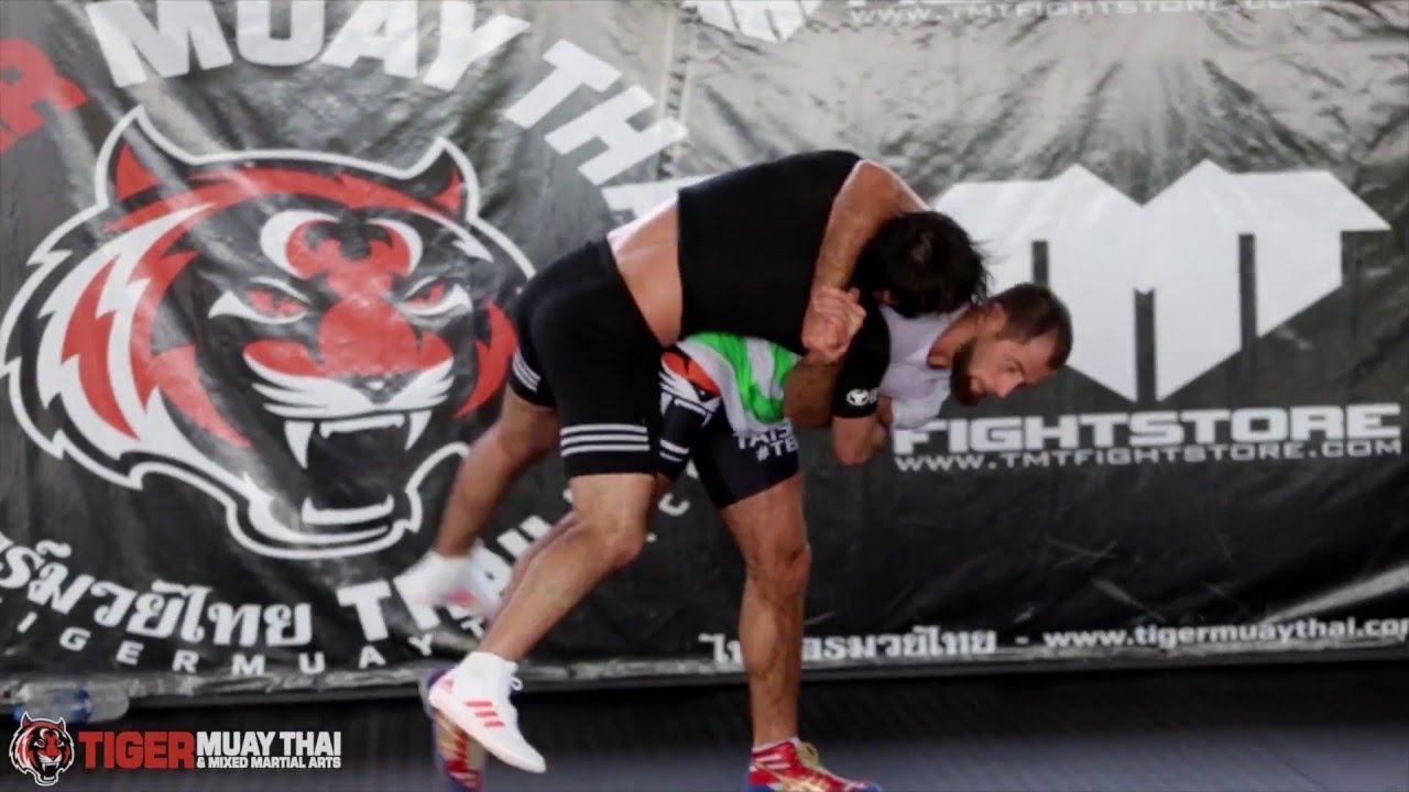 UFC Wrestling at Tiger Muay Thai background