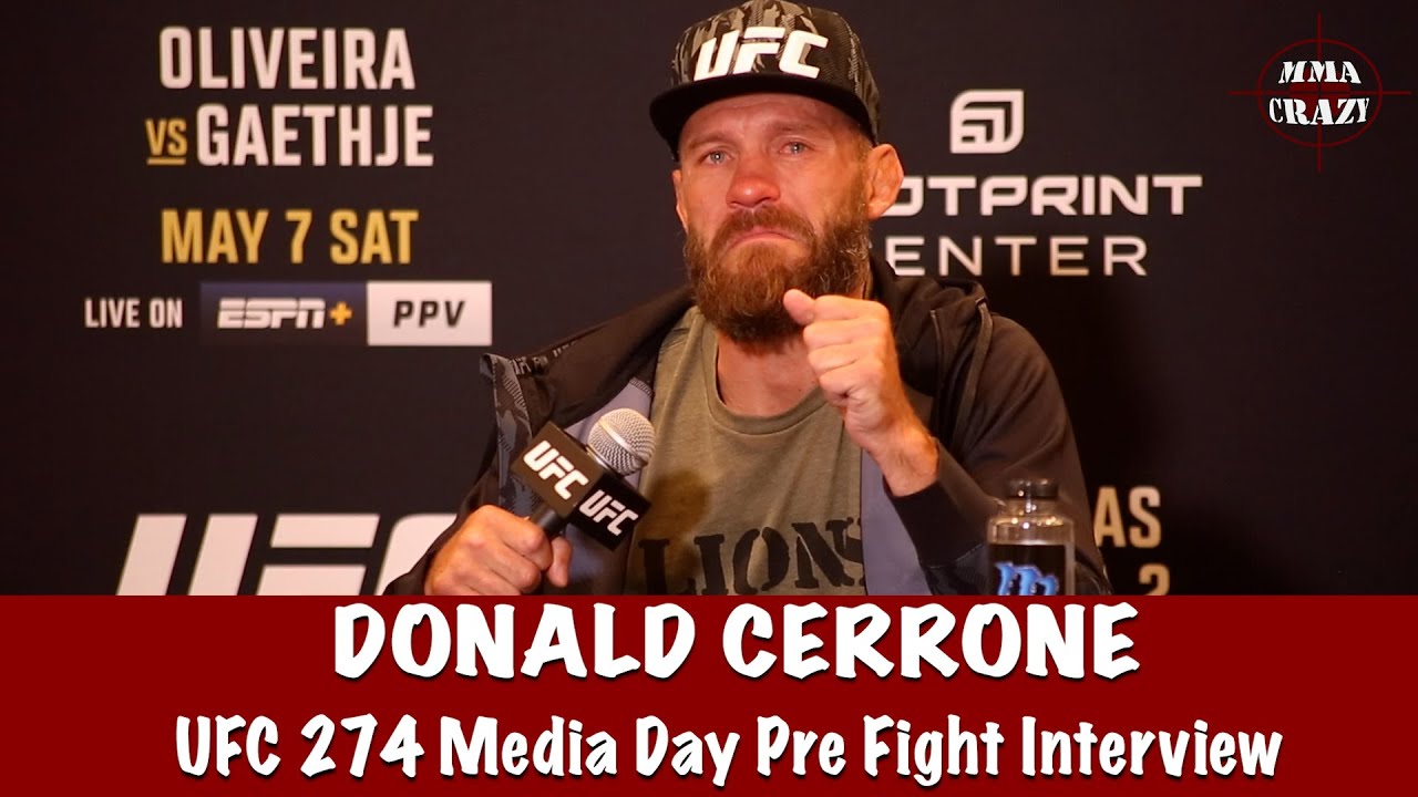 An emotional Donald Cerrone talking about his son ‘Im here for legacy now’ background