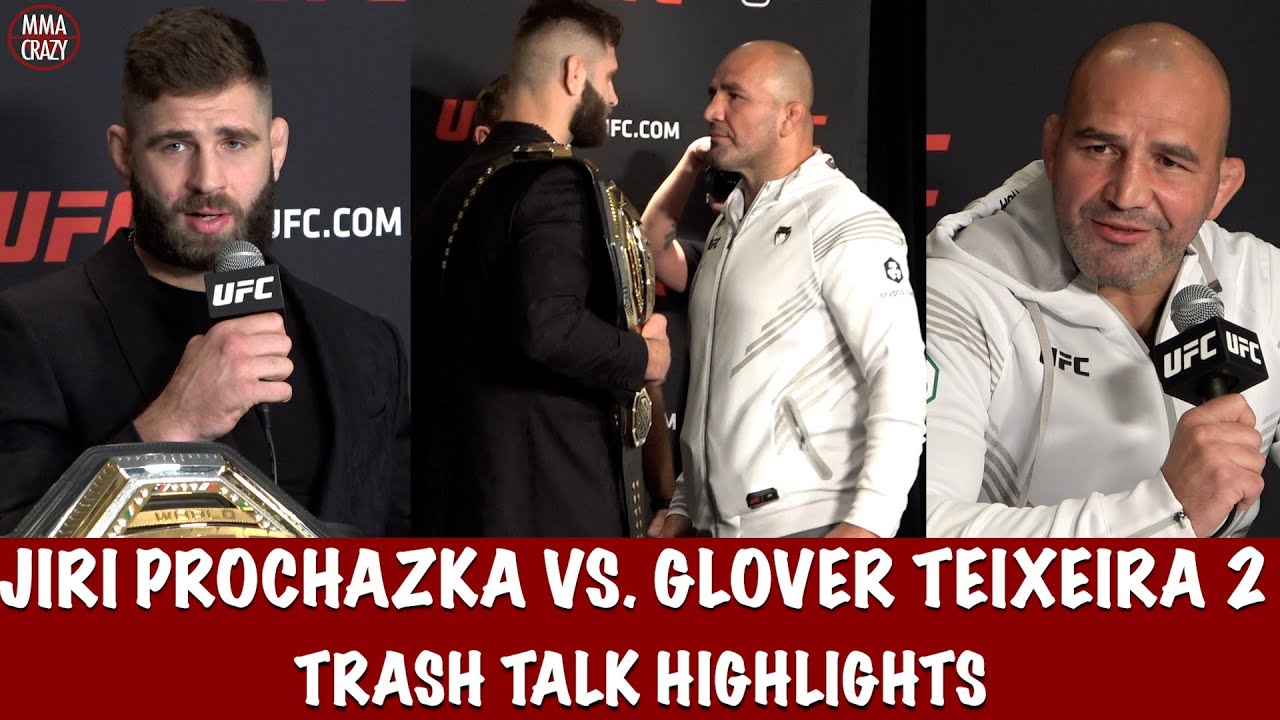 UFC 282: Jiri Prochazka vs. Glover Teixeira 2 Trash Talk Highlights background