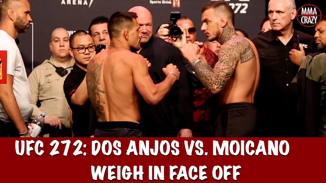 UFC 272: Rafael Dos Anjos vs. Renato Moicano weigh in Face off