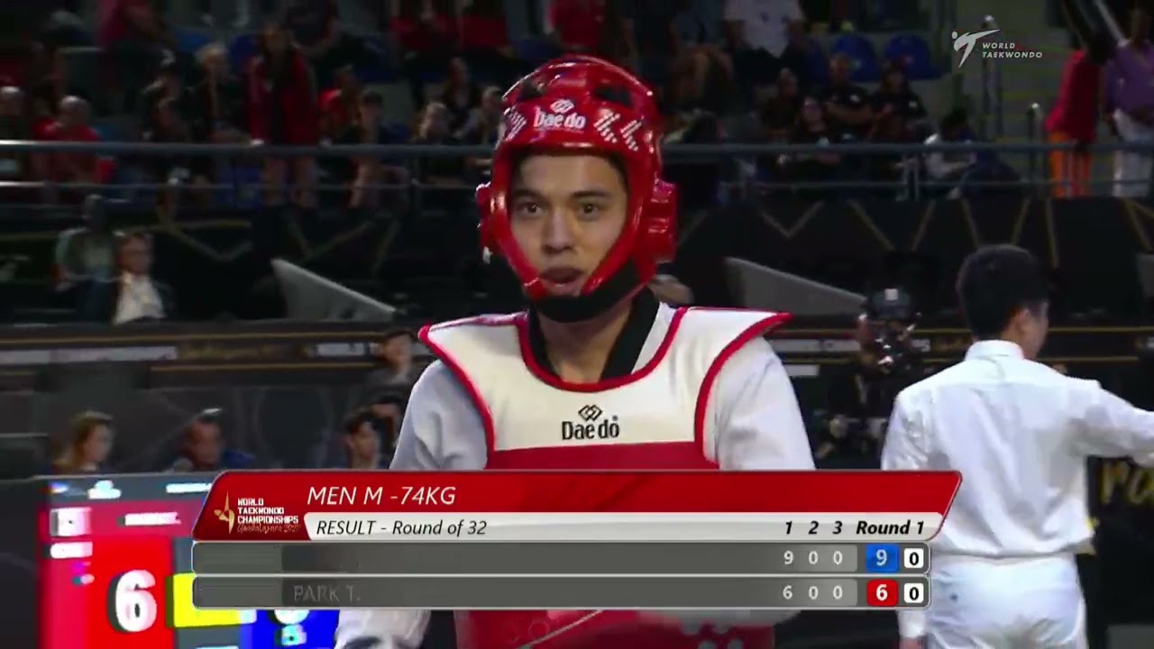 312 M-74kg R-32 SEALY. Brandon JAM 🔵 vs 🔴 PARK Tae ku CAN I Guadalajara 2022 WT Championships
