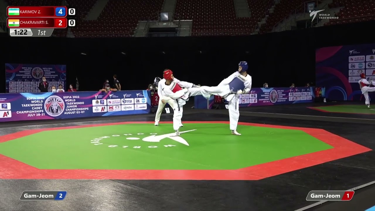 420 R16 Men 55kg UZB KARIMOV Z IND CHAKRAVARTI S