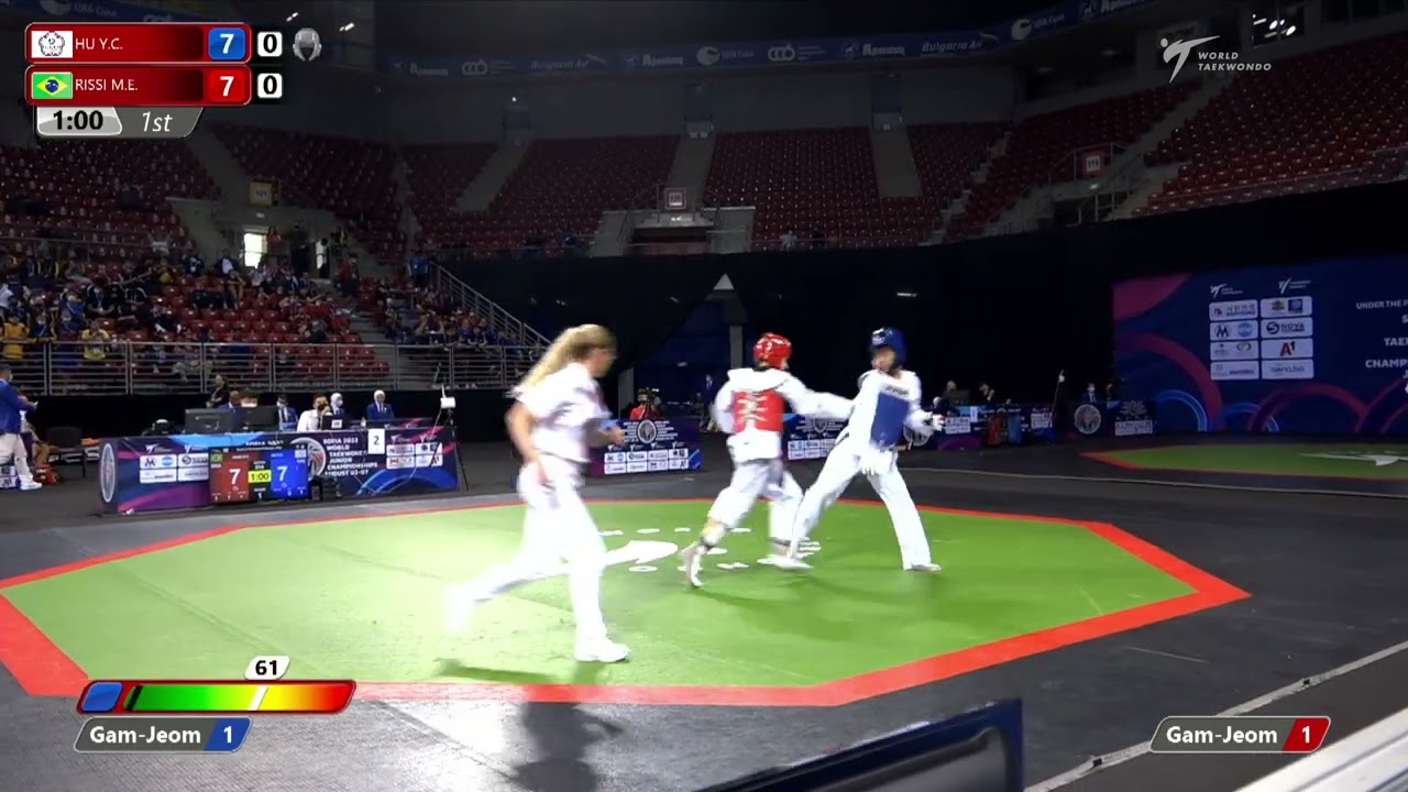 214 Round of 32 Women 52kg TPE HU Yu ching BRA RISSI ANKUDOVICIUS Maria eduarda background