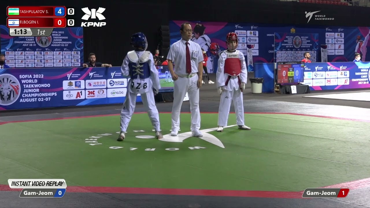 103 R64 Boys 41kg UZB TASHPULATOV S ISR ELBOGEN I