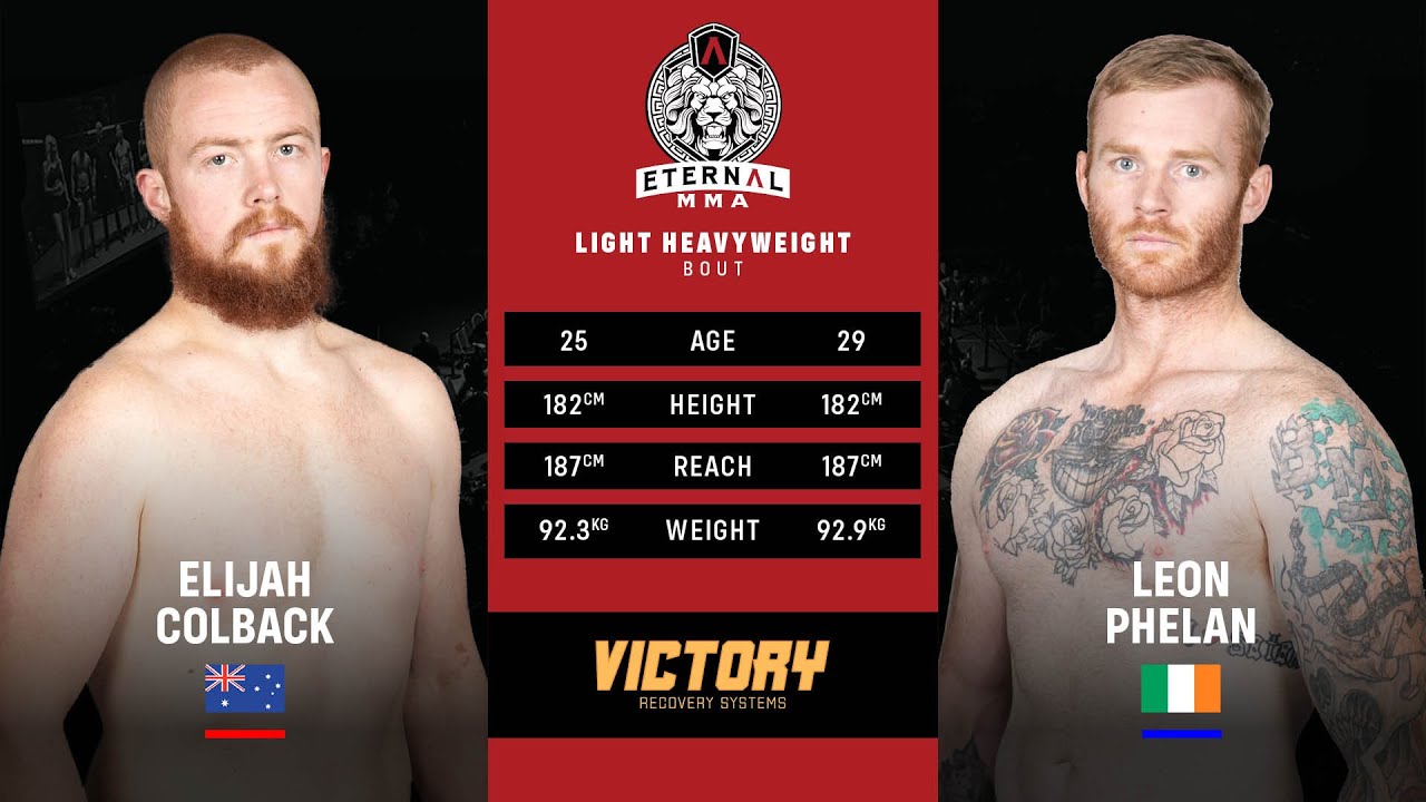 ETERNAL MMA 60 - LEON PHELAN VS ELIJAH COLBACK - MMA FIGHT VIDEO