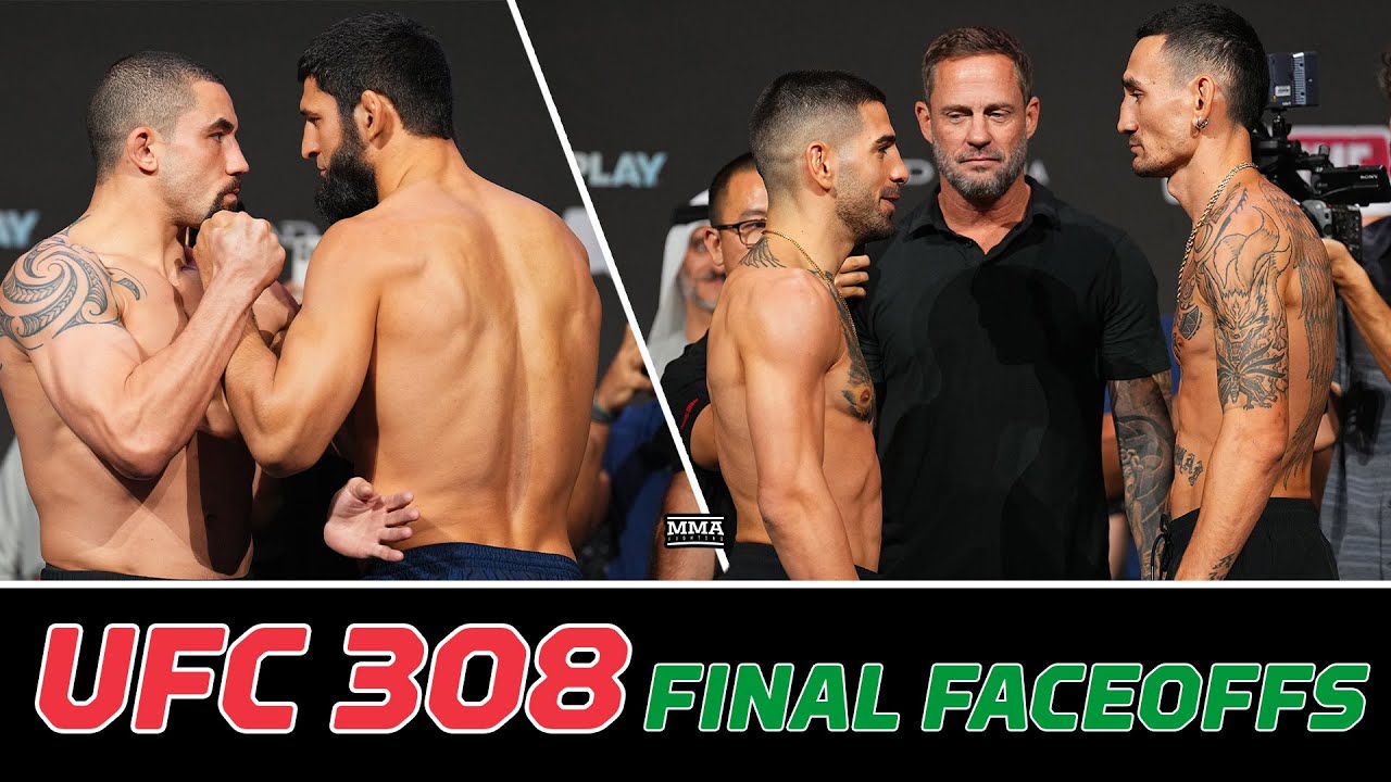 UFC 308 Final Faceoffs: Topuria vs. Holloway, Chimaev Stares Daggers At Whittaker | MMA Fighting