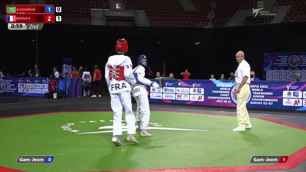 217 R16 Men 45kg KSA ALSHAHRANI A A M FRA BONNA B background