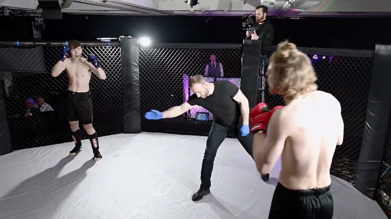 ULTRA MMA GLASGOW 240323 FIGHT 19 DANIEL WILKIE VS LEWIS MAGUIRE background