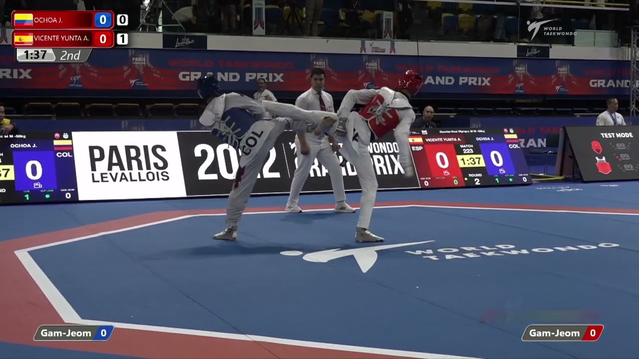 223 Quarter final M 58kg COL OCHOA J ESP VICENTE YUNTA A