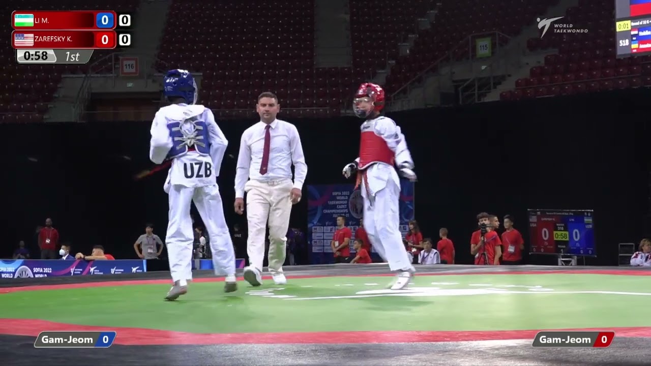 316 R32 Boys 37kg UZB LI M USA ZAREFSKY K background