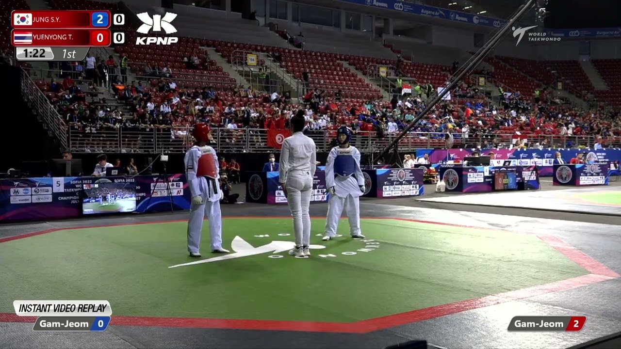 519 Quarter final Women 42kg KOR JUNG S Y THA YUENYONG T