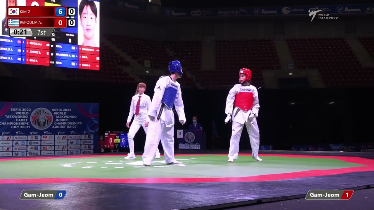 332 F Women 55kg KOR KIM G GRE REPOULIA A