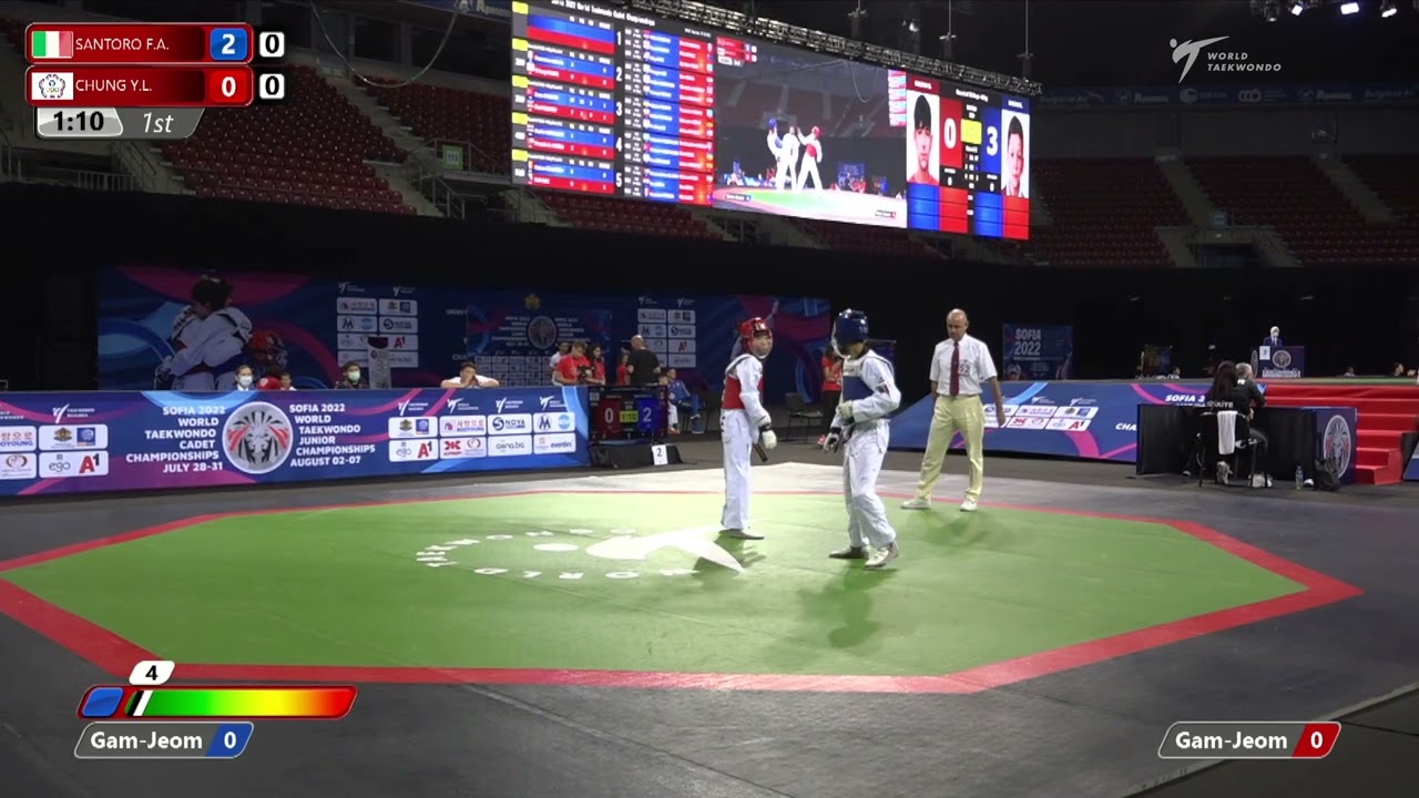 209 R32 Boys 41kg ITA SANTORO F A TPE CHUNG Y L background