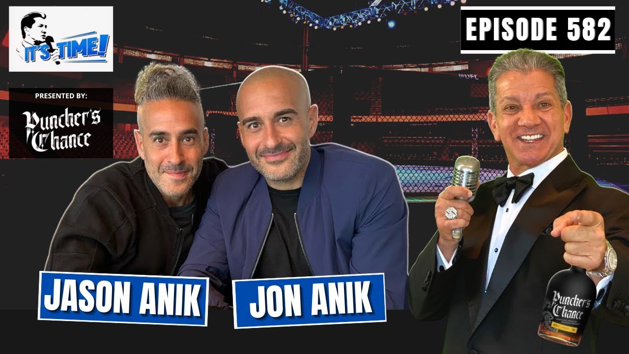 IT'S TIME! with Bruce Buffer | Jon and Jason Anik background