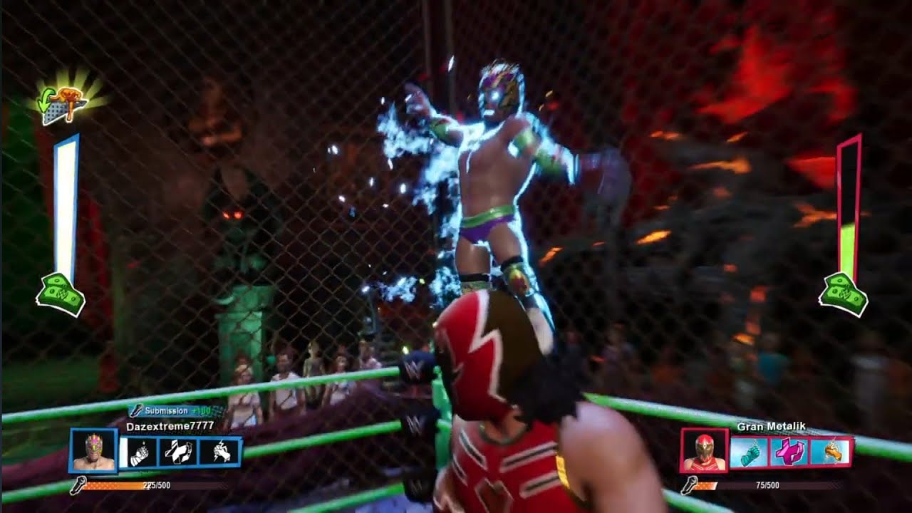 Kalisto vs Gran Metalik. WWE 2K Battlegrounds