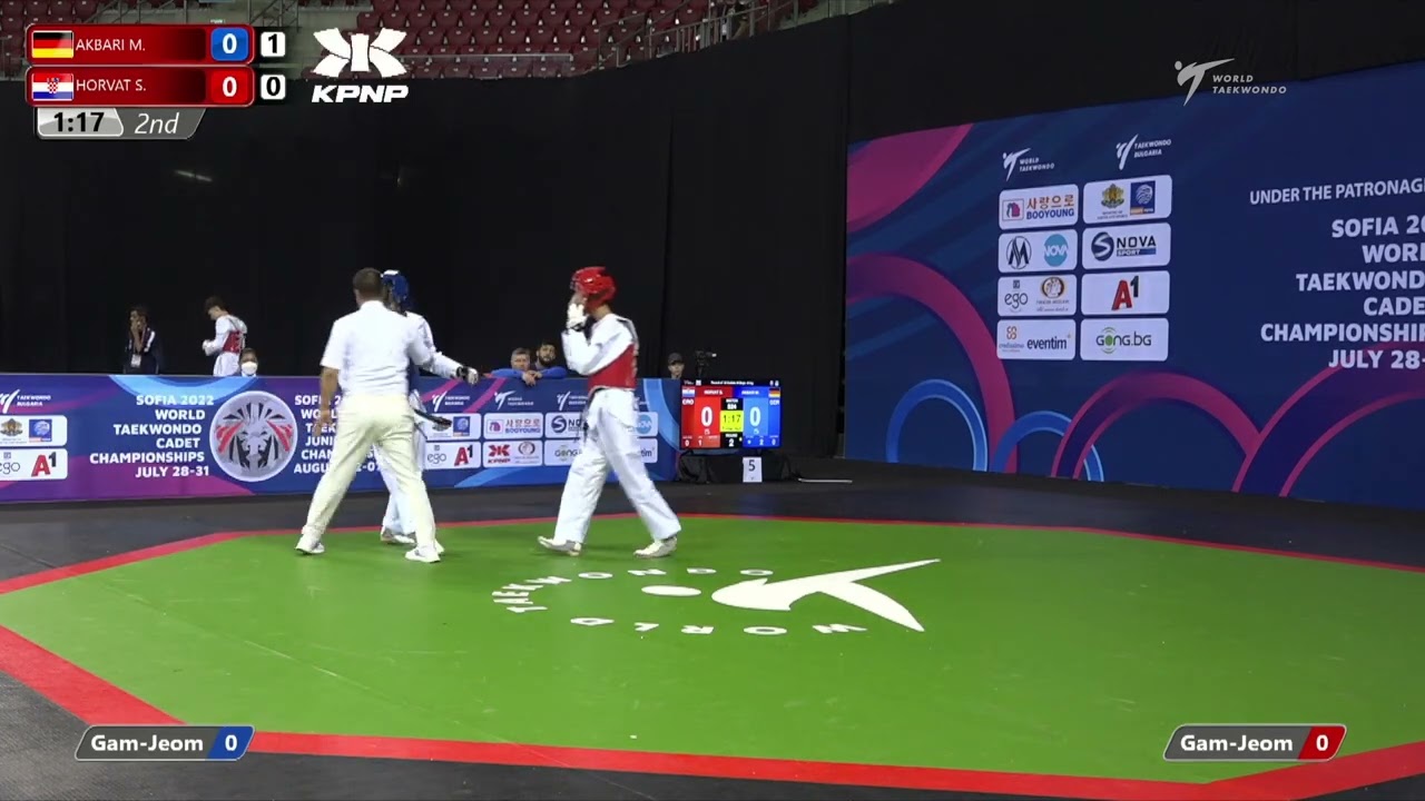 524 R16 Boys 61kg GER AKBARI M CRO HORVAT S