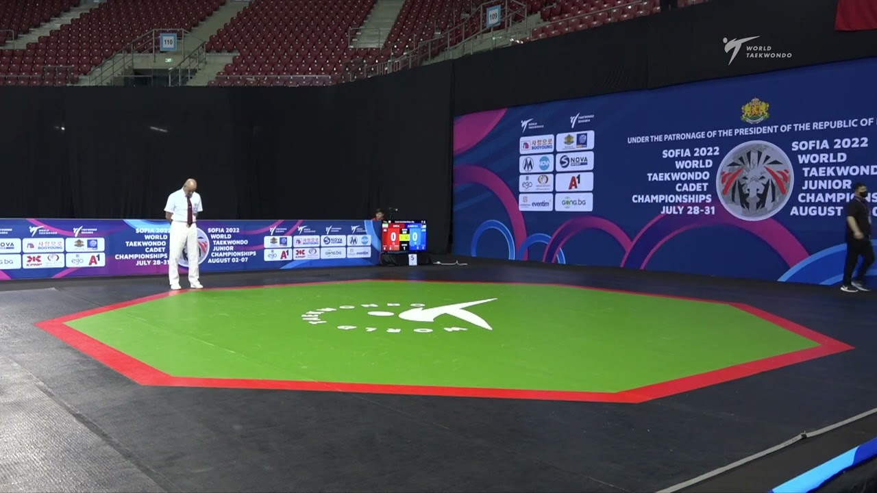 520 Quarter final Boys 65kg JOR ALASSAF M Y IRI ZARE M background