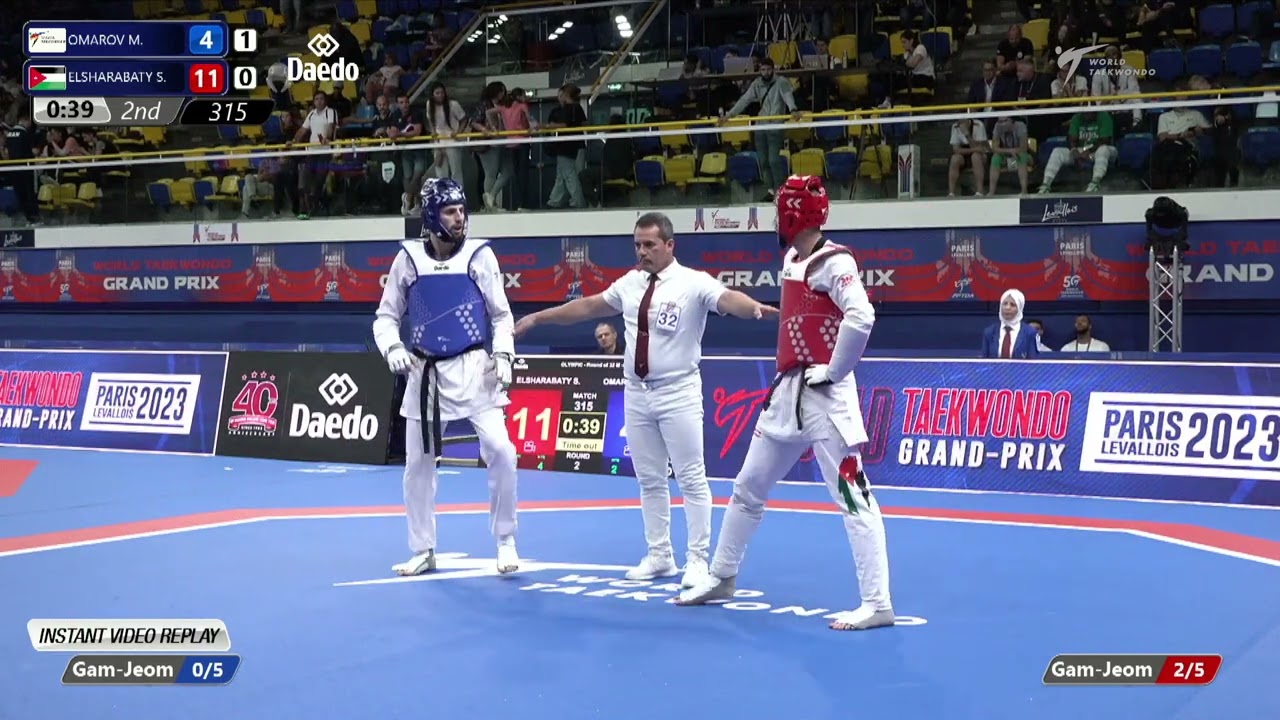 315 Round of 32 MEN M 80KG AIN OMAROV M JOR ELSHARABATY S