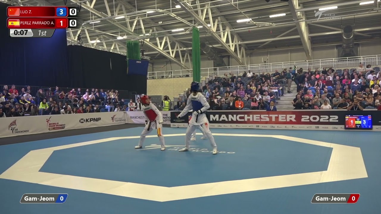 117 R-16 W-57kg 🔵 LUO Zongshi CHN vs 🔴 PEREZ PARRADO Alma maria ESP I Manchester 2022 WT GP