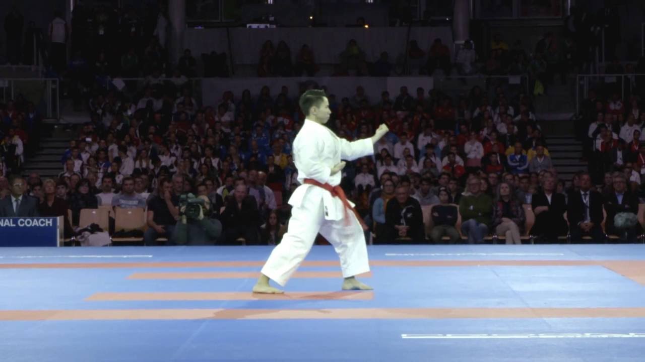 Some highlights of the bronze medal of Male Kata competition at 2016 Karate World Championships backdrop