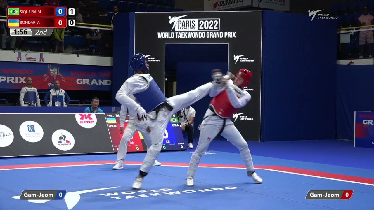 305 Round of 32 Men +80kg BRA SIQUEIRA Maicon UKR BONDAR Vladyslav background