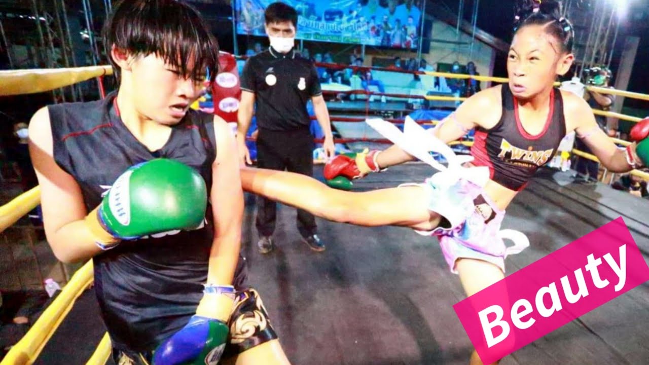 บิวตี้ แก่นนรสิงห์มวยไทยกับลูกเตะสายฟ้าฟาดชกครั้งที่4นางโหดมากBeauty VS Nongney!ムエタイMuaythai fight !