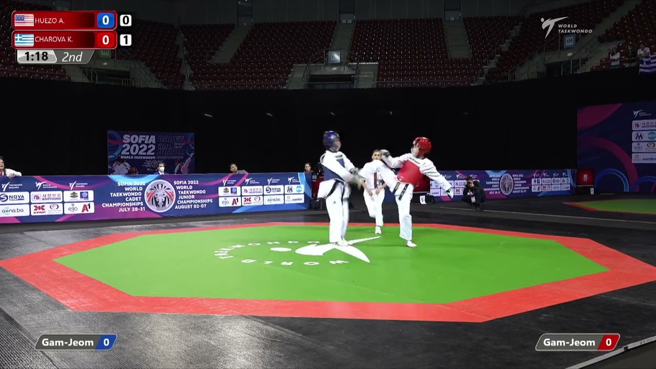 431 Quarter Final Girls 59kg USA HUEZO ROBLES Abygail GRE CHAROVA Konstantina