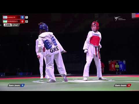 333 SF Girls 51kg GRE KLAKALA M UZB TALIBJANOVA R