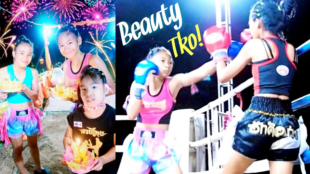 บิวตี้มาแล้วจ้าครั้งที่7ムエタイTKO! Beauty VS PetchDuwangChai! Muaythai knock out!ビューティー年上&3キロ上の選手と対戦!! background