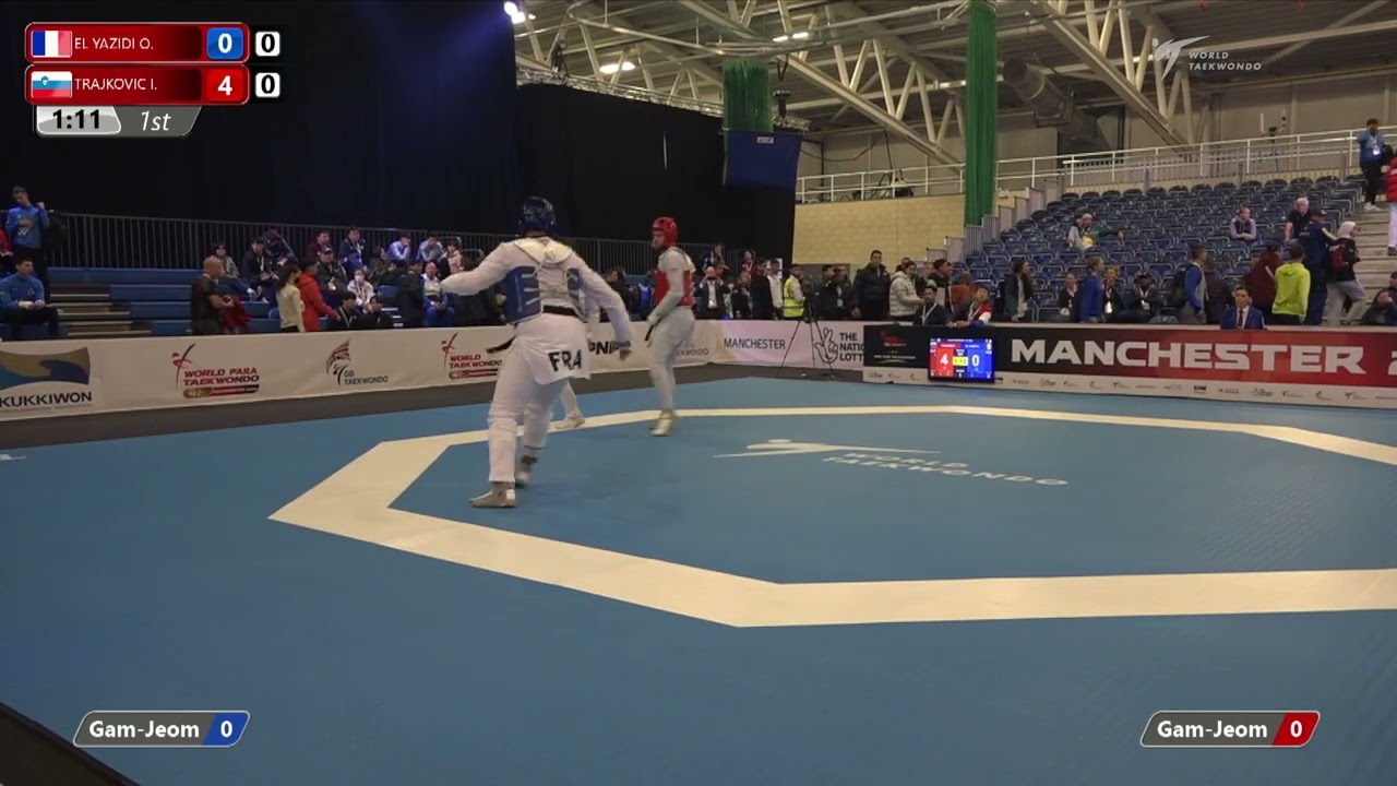 101 R-32 M+80kg 🔵 EL YAZIDI Omar FRA vs 🔴 TRAJKOVIC Ivan konrad SLO I Manchester 2022 WT GP