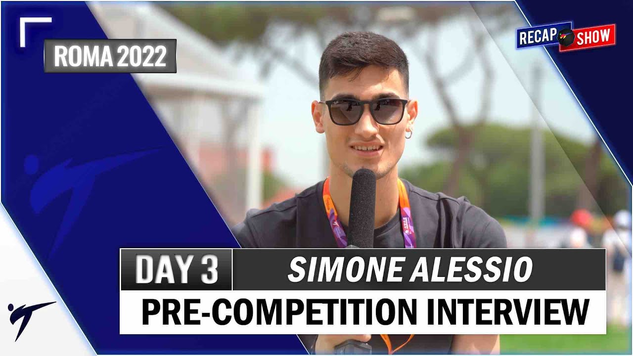 SIMONE ALESSIO (-80KG) PRE-COMPETITION INTERVIEW - ROMA 2022 WT GRAND PRIX background
