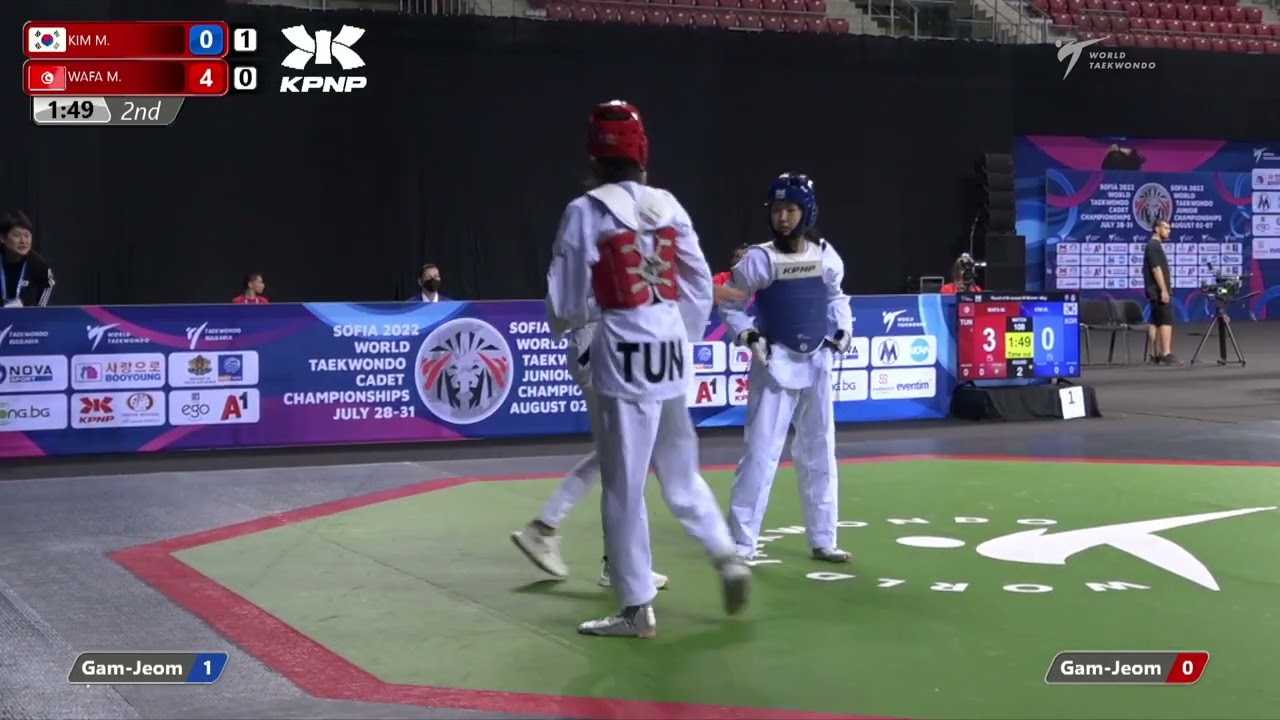 108 R64 Women 49kg KOR KIM M TUN WAFA M background