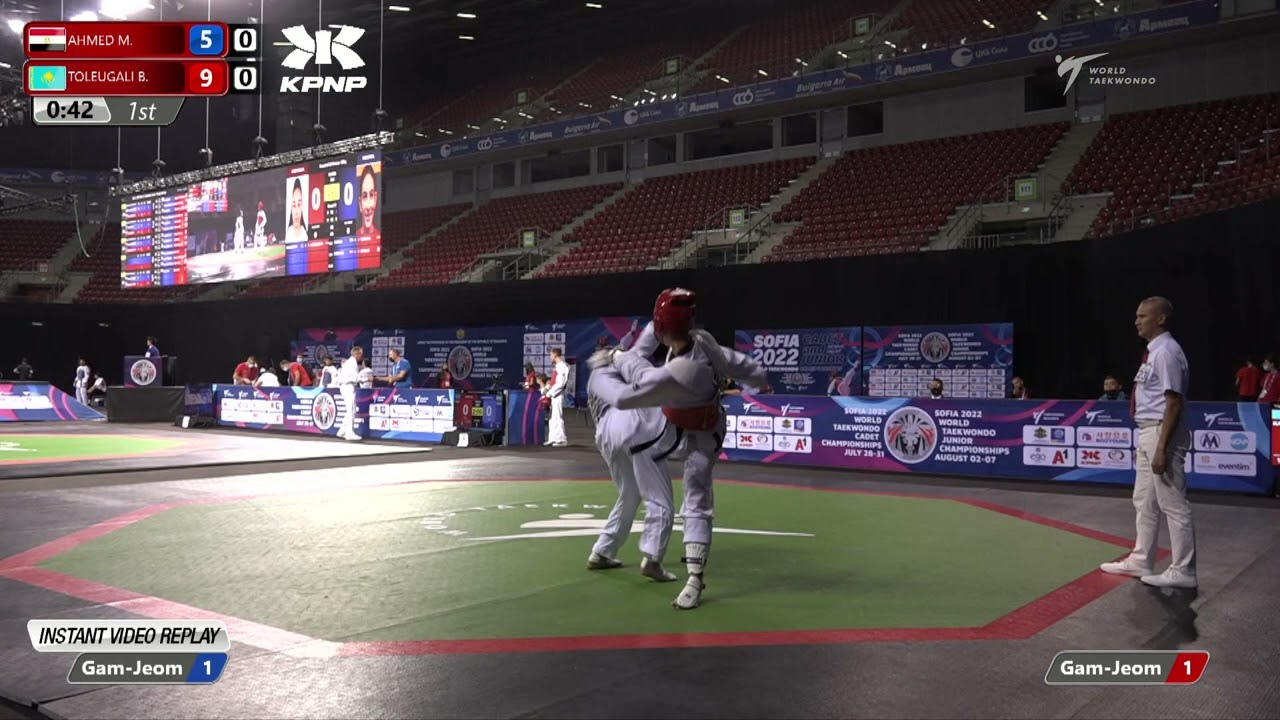 521 R16 Men 68kg EGY AHMED M KAZ TOLEUGALI B