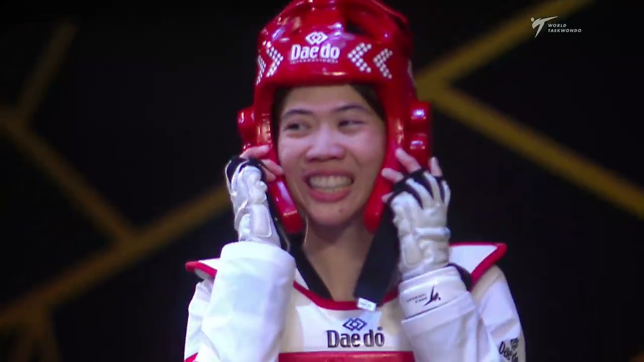520 W-49kg R-16 TRANQUILLE V. CAN 🔵 vs 🔴 WONGPATTANAKIT P. THA I Guadalajara 2022 WT Championships background