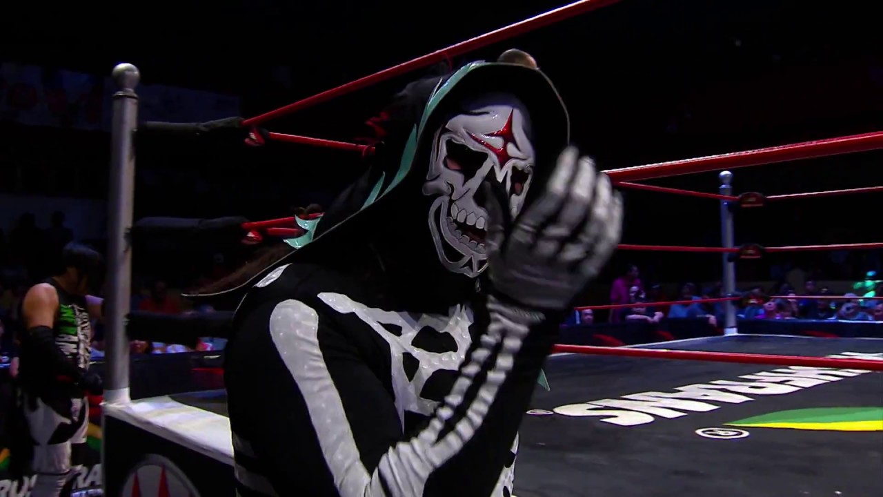 Parka, Cuervo y Scoria Vs Parka Negra, Dave y Líder | Lucha Libre AAA Worldwide background
