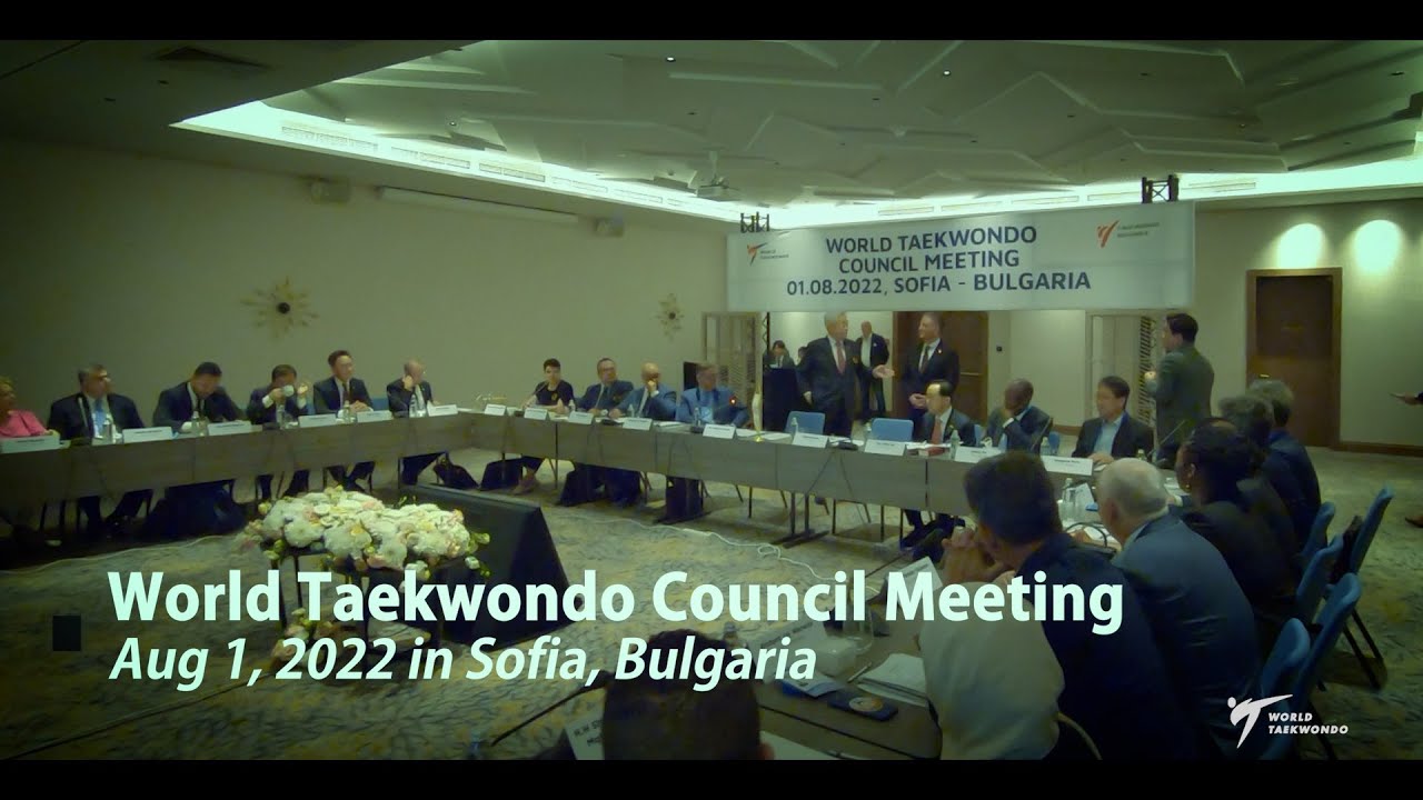 World Taekwondo Council Meeting on August 1, 2022 | @Sofia, Bulgaria background