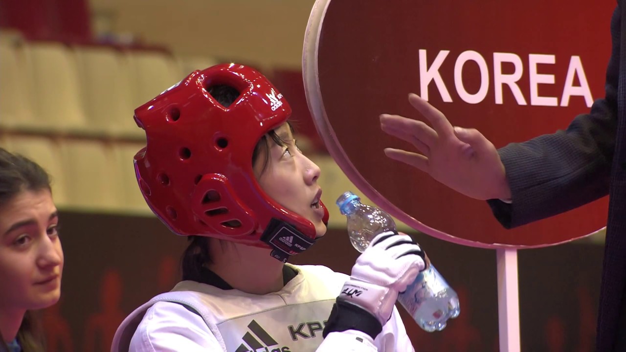 2016 Baku WT GP Final W 57kg Semi final J JONES GBR VS A R LEE KOR